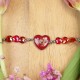 Close to the Heart - Valentine's Day Collection. Heart bracelet with wildflowers