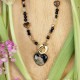 Close to the Heart - Valentine's Day Collection. Heart necklace with wildflowers