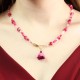 Close to the Heart - Valentine's Day Collection. Necklace with rosebud
