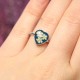 Heart ring with elderberry flower