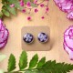 Stud earrings with forget-me-not