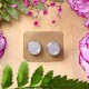 Stud earrings with forget-me-not