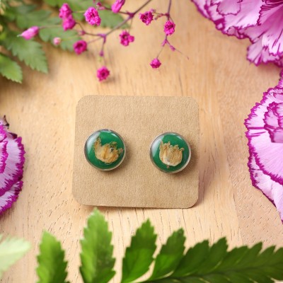 Lily of the valley stud earrings