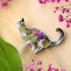 Brooch - Cat Charm of Nature