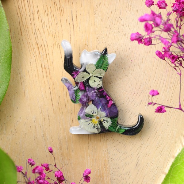 Brooch - Cat Charm of Nature