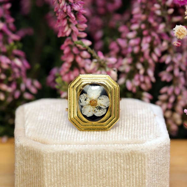 Ornamental ring with spirea