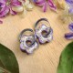 Flower earrings with wild elderflowers