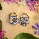 Flower earrings with wild elderflowers