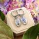 Classic earrings with forget-me-nots