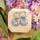 Classic earrings with forget-me-nots