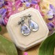 Classic earrings with forget-me-nots