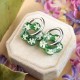 Flower earrings with forget-me-not