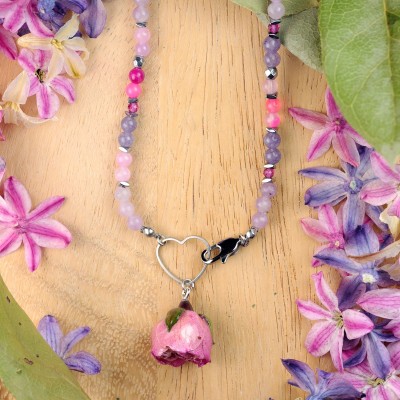 Close to the Heart Collection - Rosebud Necklace