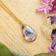 Classic necklace with forget-me-not