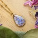 Classic necklace with forget-me-not