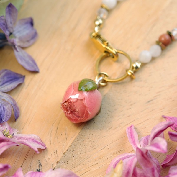 Close to the Heart Collection - Rosebud Necklace
