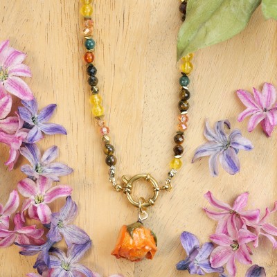 Close to the Heart Collection - Rosebud Necklace