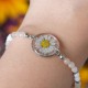 Daisy flower bracelet