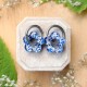 Flower earrings with wild carrot flowers