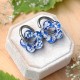 Flower earrings with wild carrot flowers