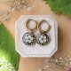 Classic earrings with spirea