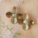 Decorative flower earrings with spirea