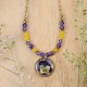 Pansy necklace