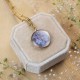 Classic necklace with forget-me-not