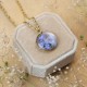 Classic necklace with forget-me-not