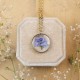 Classic necklace with forget-me-not