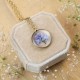 Classic necklace with forget-me-not