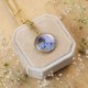 Classic necklace with forget-me-not