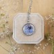 Classic necklace with forget-me-not
