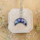 Classic lunula necklace with forget-me-not