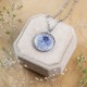Classic necklace with forget-me-not