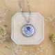 Classic necklace with forget-me-not