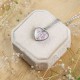 Classic heart necklace with foxglove