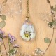 Classic dimensional pansy necklace