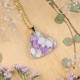 Classic dimensional necklace with a bouquet of flowers