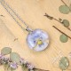 Classic dimensional pansy necklace