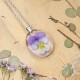 Classic dimensional pansy necklace
