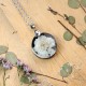 Classic dimensional rose necklace