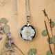 Classic dimensional rose necklace
