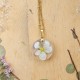 Classic dimensional apple blossom necklace
