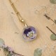 Classic dimensional pansy necklace