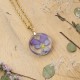 Classic dimensional pansy necklace