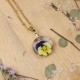 Classic dimensional pansy necklace
