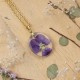 Classic dimensional pansy necklace