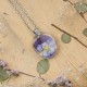 Classic dimensional pansy necklace
