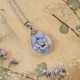 Classic dimensional pansy necklace